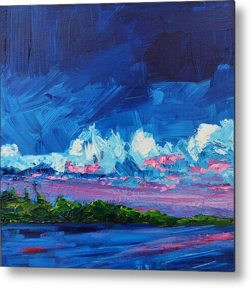 Art Metal Print featuring the painting Scenic Landscape by Patricia Awapara