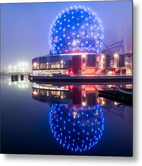 Beautiful Metal Print featuring the photograph Science World Reflection by James Wheeler