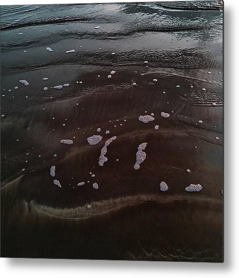 Textures Metal Print featuring the photograph Sea Memory by Bats AboutCats