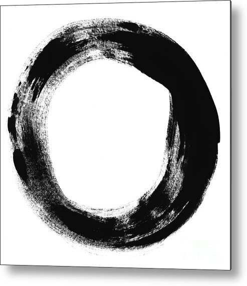 Enso Metal Print featuring the painting Simplicity by Linda Woods