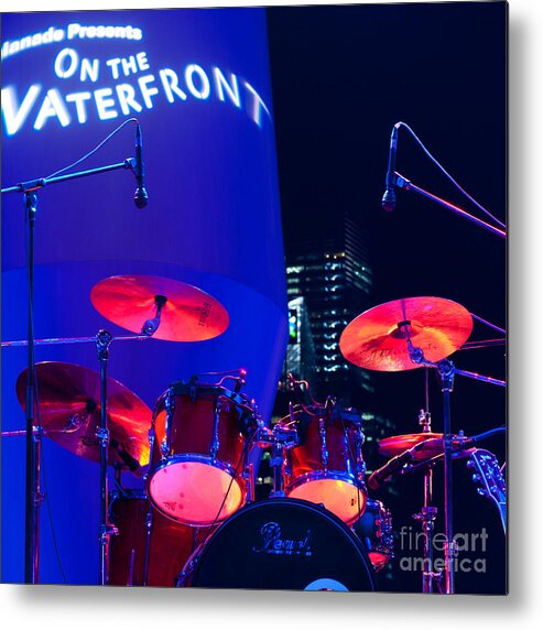 Singapore Metal Print featuring the photograph Singapore Drum Set 01 by Rick Piper Photography