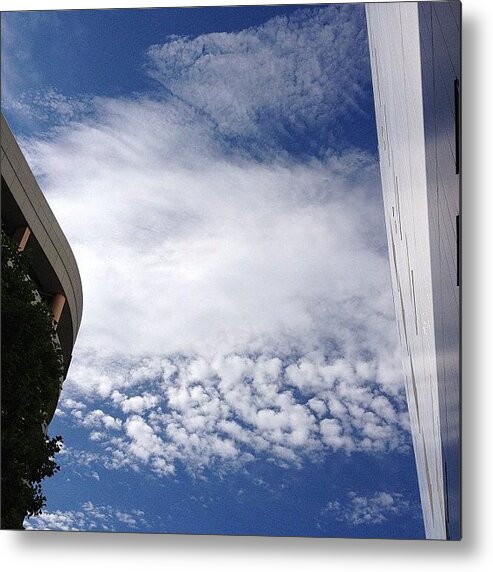 Sky Metal Print featuring the photograph #sky #landscape by Tokyo Sanpopo
