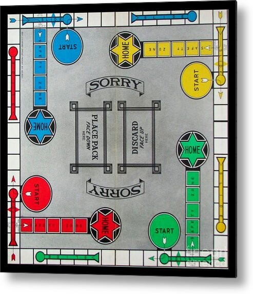 Sorry Metal Print featuring the photograph Sorry Board Game by Steven Parker