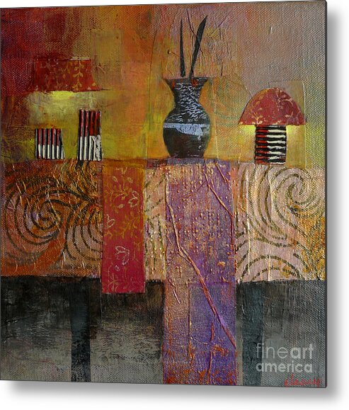 Contemporary Interior Paintings Metal Print featuring the painting Special Occasion by Melody Cleary
