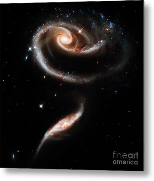 Galaxy Metal Print featuring the photograph Spiral Galaxies by Stephanie Frey
