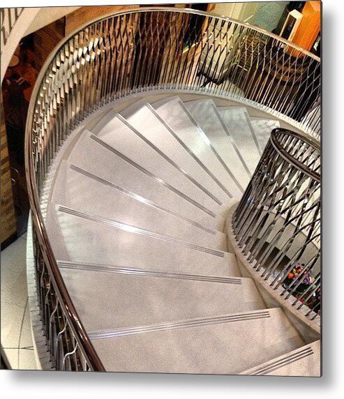  Metal Print featuring the photograph Spiral Stairs by Graham Clayton