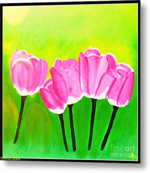 Spring I Metal Print featuring the painting Spring I by Anita Lewis