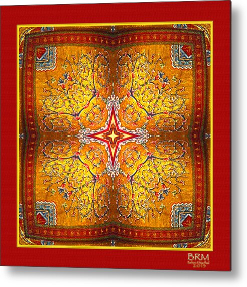 Kaleidoscope Metal Print featuring the photograph Stained Tapestry by Barbara MacPhail