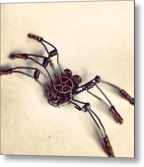 Steampunk Metal Print featuring the photograph #steampunk #bugs More To Come by Dana Forte