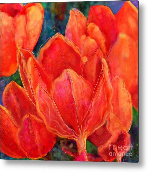 Floral Metal Print featuring the digital art Strong Enough by Mary Eichert