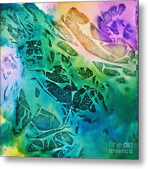 Waves Metal Print featuring the painting Sunlit Waves by Alene Sirott-Cope