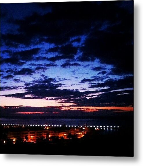 Benalmádena Metal Print featuring the photograph #sunrise On The First Morning In by Alistair Ford