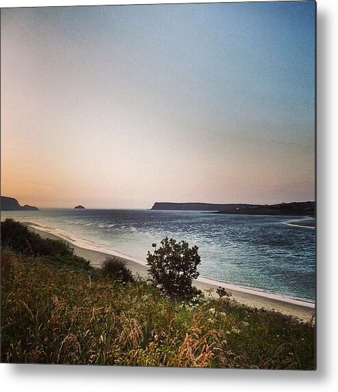 Sunset Metal Print featuring the photograph Sunset over the Camel Estuary by Tufael Ahad