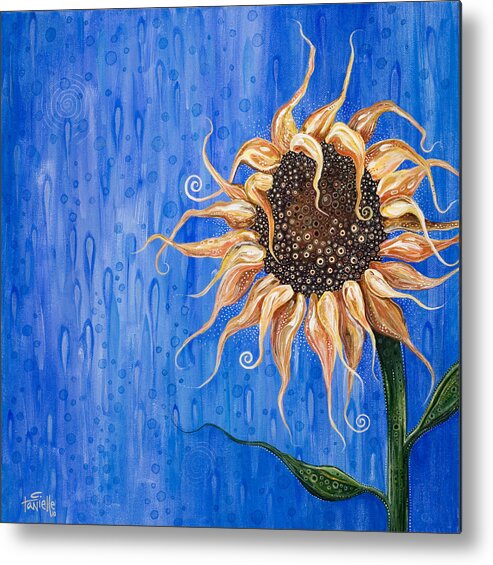 Floral Metal Print featuring the painting Sunshine After the Rain by Tanielle Childers