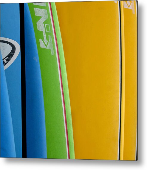 Cayucos Metal Print featuring the photograph Surf Boards by Art Block Collections