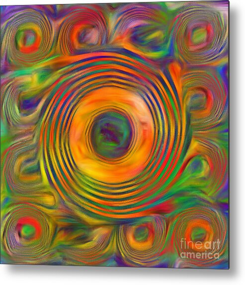 Reds Metal Print featuring the photograph Swirls by Geraldine DeBoer