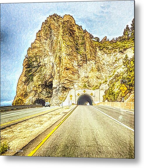  Metal Print featuring the photograph Tahoe Cave Rock by Don Vine