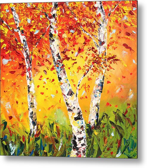 Autumn Metal Print featuring the painting The Change by Meaghan Troup