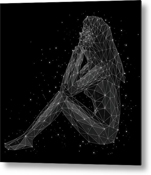 People Metal Print featuring the digital art The Constellation Of Virgo by Malte Mueller