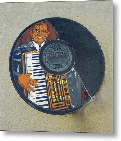 Gennett Walk Of Fame Metal Print featuring the photograph The Gennett Walk of Fame - Lawrence Welk by Natasha Marco