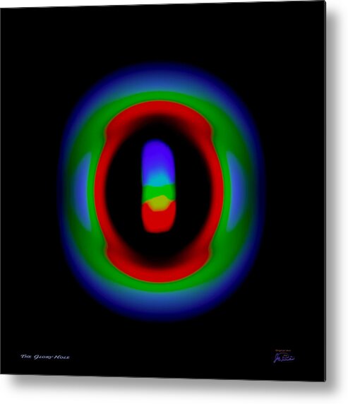 Abstract Metal Print featuring the digital art The Glory Hole by Joe Paradis