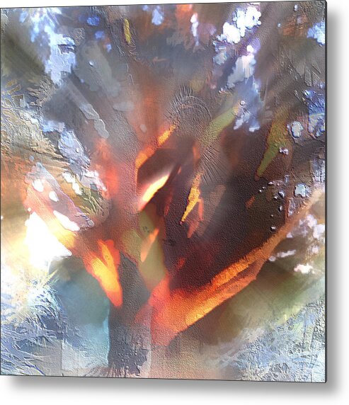 Tree Metal Print featuring the painting The homing tree by Suzy Norris