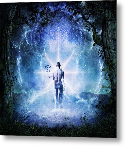 Cameron Gray Metal Print featuring the digital art The Journey Begins by Cameron Gray