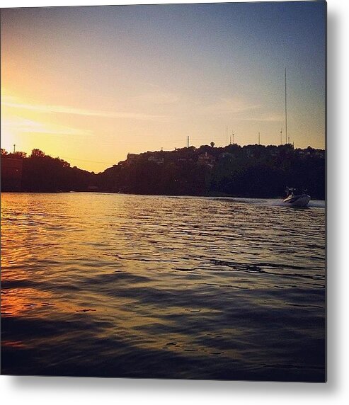  Metal Print featuring the photograph The Last Bit Of Sun On This Sunny by Things To Do In Austin Texas