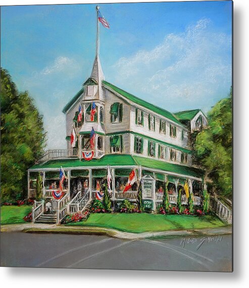 Parker House Metal Print featuring the painting The Parker House by Melinda Saminski