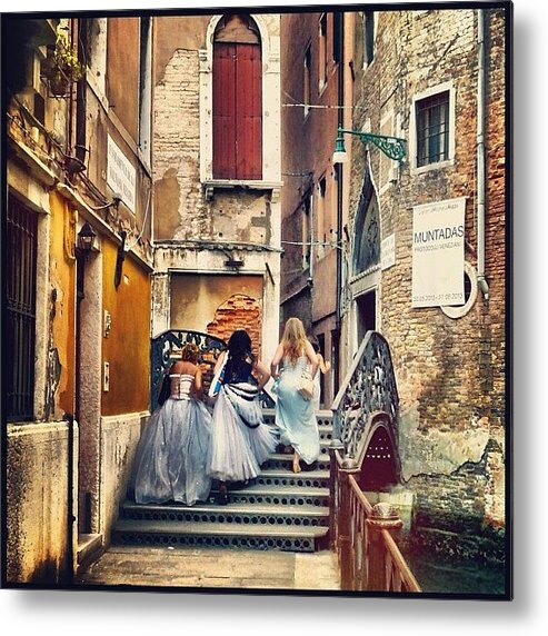 Venice Metal Print featuring the photograph The Runaway Brides by Faye Sanna