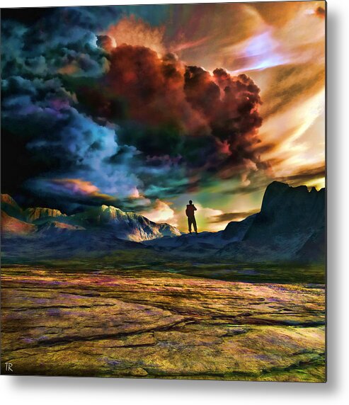 Search Metal Print featuring the painting The Search for Eternal Truth by Tyler Robbins