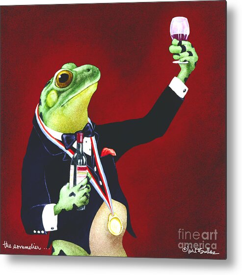 Will Bullas Metal Print featuring the painting The Sommelier... by Will Bullas
