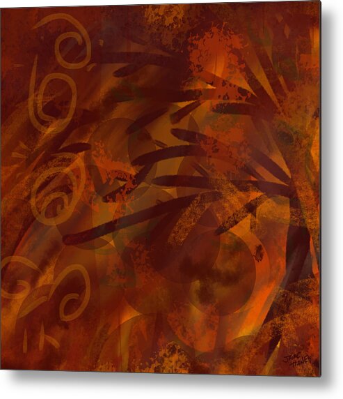 Contour Metal Print featuring the painting The Spice Tree by Jaime Haney