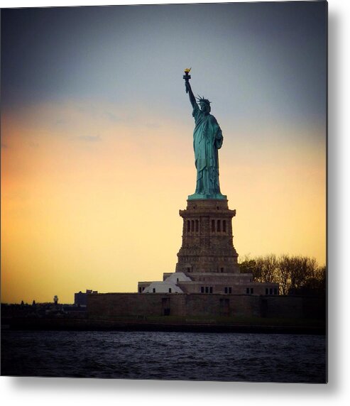 Statue Of Liberty Metal Print featuring the photograph The Statue of Liberty by Natasha Marco