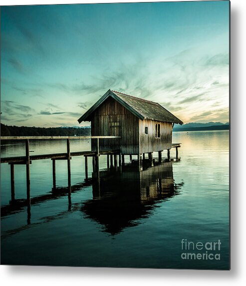 1x1 Metal Print featuring the photograph The Waterhouse by Hannes Cmarits