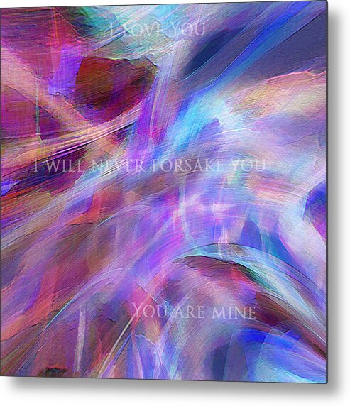 Love Metal Print featuring the digital art The Writing's On The Wall by Margie Chapman