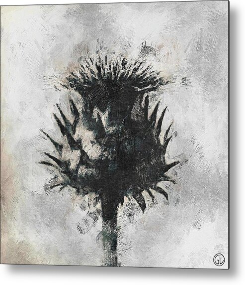 Plant Metal Print featuring the digital art Thistle by Gun Legler
