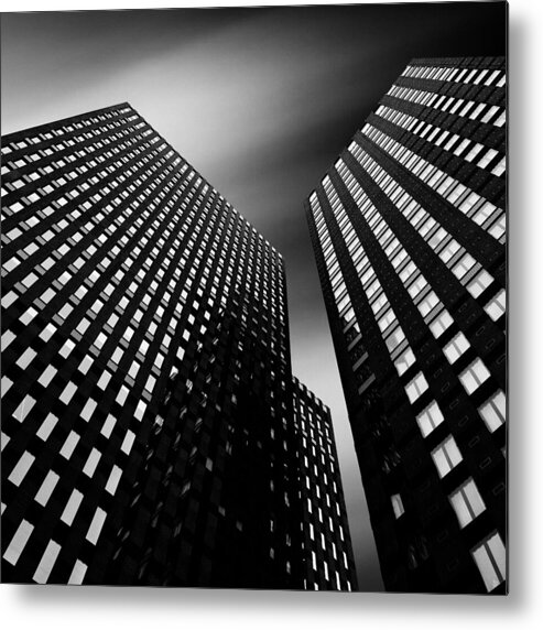 Architecture Metal Print featuring the photograph Three Towers by Dave Bowman