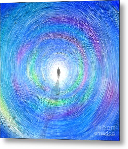 Fantasy Metal Print featuring the digital art Through the Light by Cristophers Dream Artistry