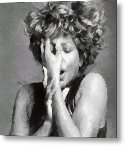 Tina Metal Print featuring the photograph Tina Turner - Emotion by Paulette B Wright