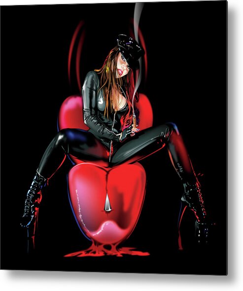 Spike Metal Print featuring the digital art Tongue by Brian Gibbs