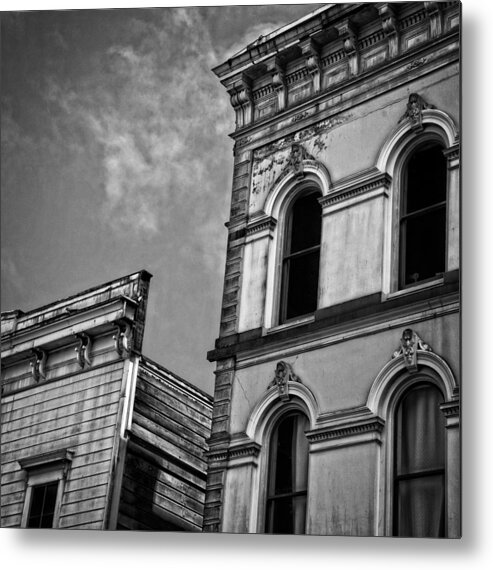 Architecture Metal Print featuring the photograph Two Facades by Mark Alder