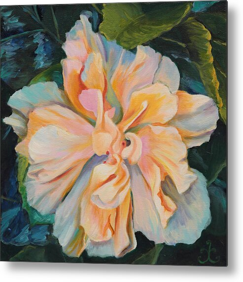 Flower Metal Print featuring the painting Unity by Trina Teele