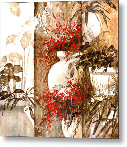 White Metal Print featuring the painting Uno Bianco by Guido Borelli
