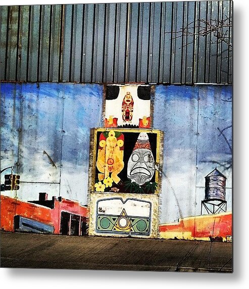 Mobilephotography Metal Print featuring the photograph Urban Mirror by Radiofreebronx Rox