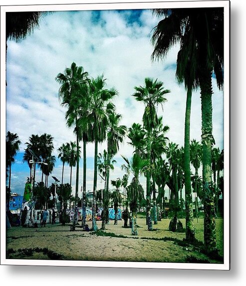  Metal Print featuring the photograph Venice Beach Boardwalk by Kris Hundt