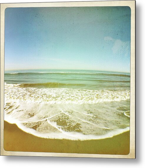 Tranquility Metal Print featuring the photograph View Of Tides In Sea by Denise Taylor