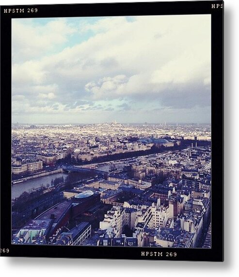 Helgaviking Metal Print featuring the photograph Views Of Paris From The Eiffel Tower by Drew Gibson