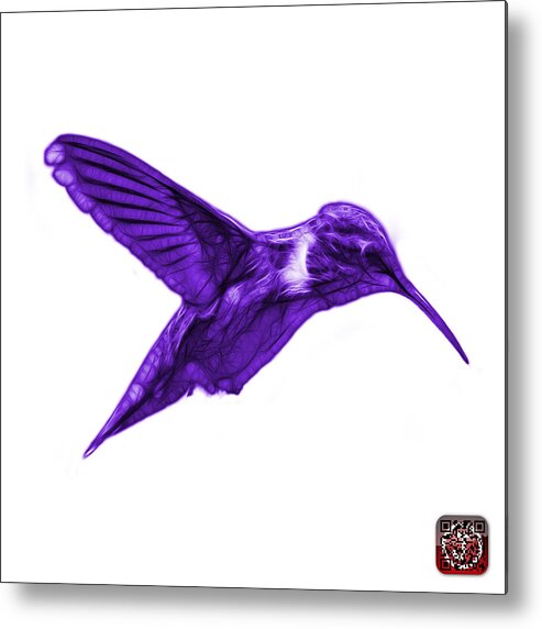Hummingbird Metal Print featuring the digital art Violet Hummingbird - 2054 F S by James Ahn
