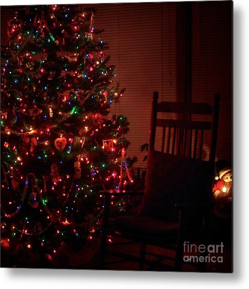 Christmas Cards Metal Print featuring the photograph Waiting for Christmas - Square by Frank J Casella